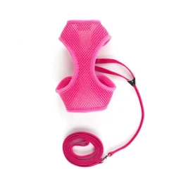 Ancol Soft Pink Combat Harness/Lead Set Fashion