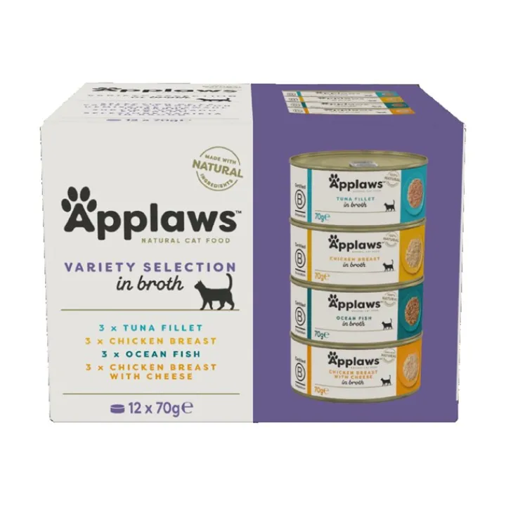 Applaws Variety Multipack Wet Cat Food Tins 70g x 12 Online