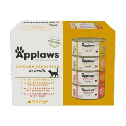 Applaws Chicken Multipack Wet Cat Food Tin 70g x 12 Outlet