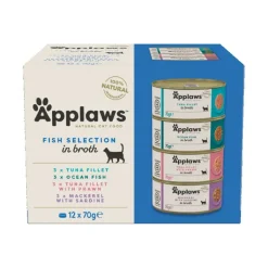 Applaws Fish Deluxe Multipack Wet Cat Food Tin 70g x 12 Outlet