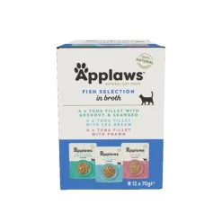 Applaws Fish Multipack Wet Cat Food Pouches 70g x 12 Hot