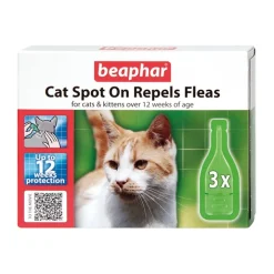 Beaphar Cat Spot On Repels Fleas 12 Weeks Outlet