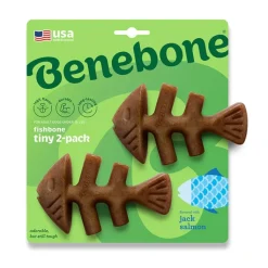Benebone Fishbone Tiny 2 pack Dog Chew Hot