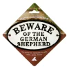 Magnet & Steel Beware Of The German Shepherd Cast Iron Oval Sign Sale