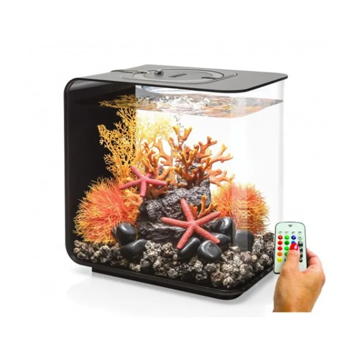 biOrb FLOW 30L Black Aquarium With Multi Colour Remote Controlled Lighting New