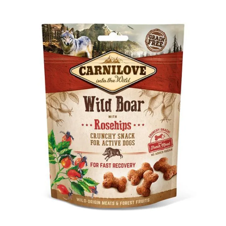 Carnilove Crunchy Dog Treats Wild Boar with Rosehips 200g Best