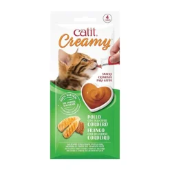 Catit Creamy Chicken & Lamb Cat Treat 10g x 4 Clearance