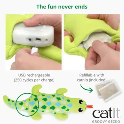 Catit Groovy Gecko Cat Toy Online