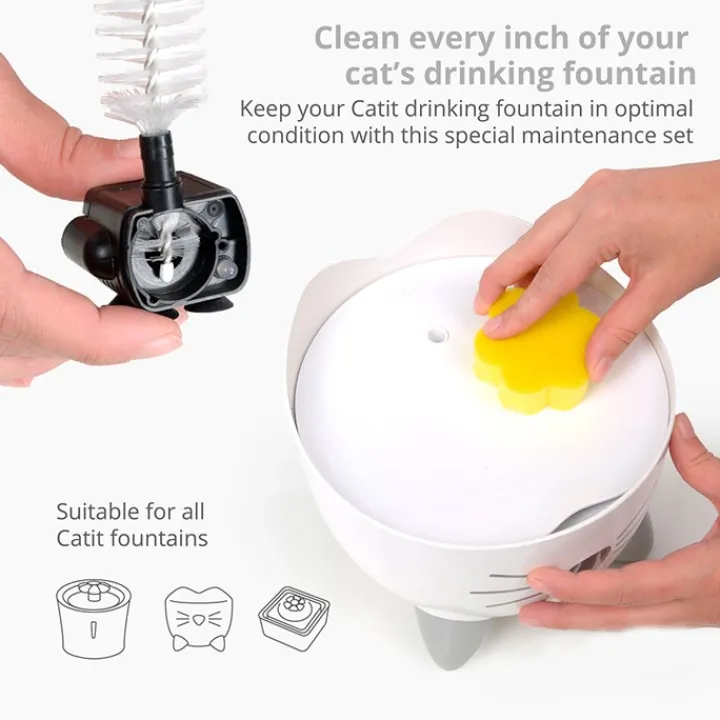 Catit Senses Flower Fountain Cleaning Set Discount