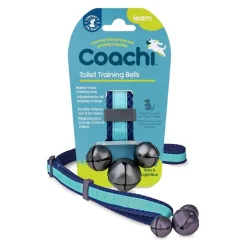 Company of Animals Coachi Toilet Training Bells Navy & Light Blue Clearance