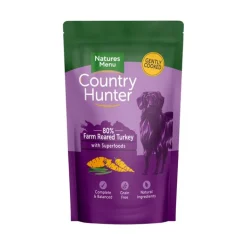 Natures Menu Country Hunter Pouch Turkey Wet Dog Food 150g Best