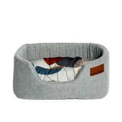 Danish Design Colour Block Silver Dog Bed Sale