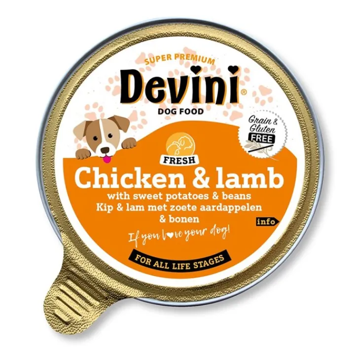 Devini Chicken & Lamb Wet Dog Food 85g Clearance