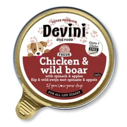 Devini Chicken & Wild Boar Wet Dog Food 85g Clearance