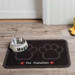 Pet Rebellion Dinner Mate Feeding Mat Black Discount