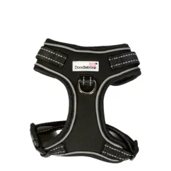 Doodlebone Adjustable Airmesh Dog Harness Coal Hot