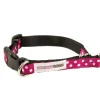 Doodley Dogs Pink Ribbon Dog Collar Clearance