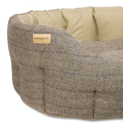 Earthbound Traditonal Tweed & Waterproof Round Dog Bed Beige Online