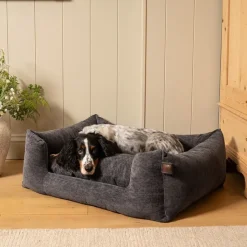 Fantail Basket Snooze Mellow Smoke Grey Dog Bed Hot