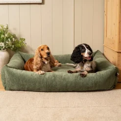 Fantail Basket Snug Mellow Emerald Green Dog Bed Discount