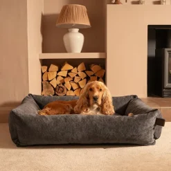 Fantail Basket Snug Mellow Smoke Grey Dog Bed Discount