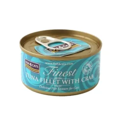 Fish4Cats Finest Tuna Fillet with Crab Wet Cat Food 70g New
