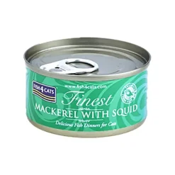 Fish4Cats Mackerel with Squid Wet Cat Food 70g Best