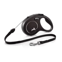 Flexi Classic M Cord 8m Black Fashion