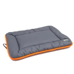 Great & Small Active Crate Dog Mat Grey with Orange Trim Outlet