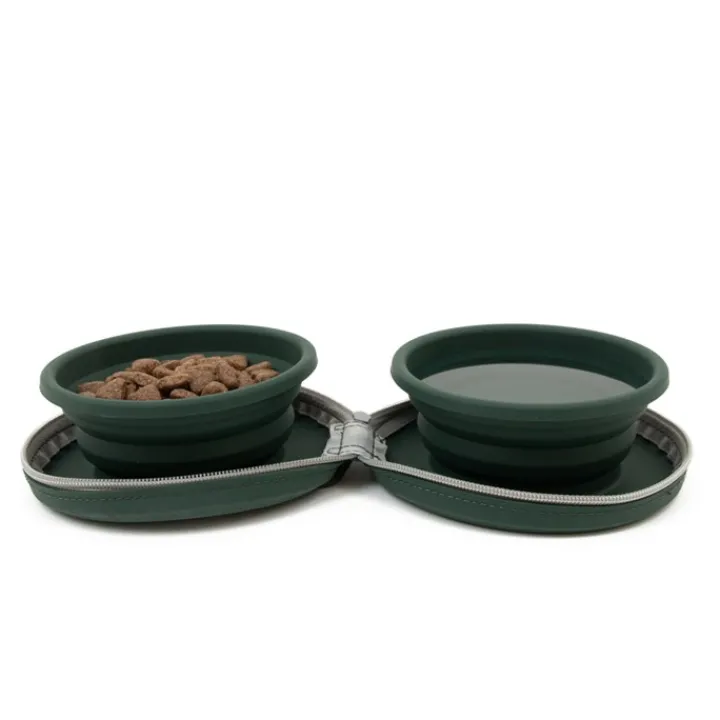 Great & Small Active Double Travel Bowl Best