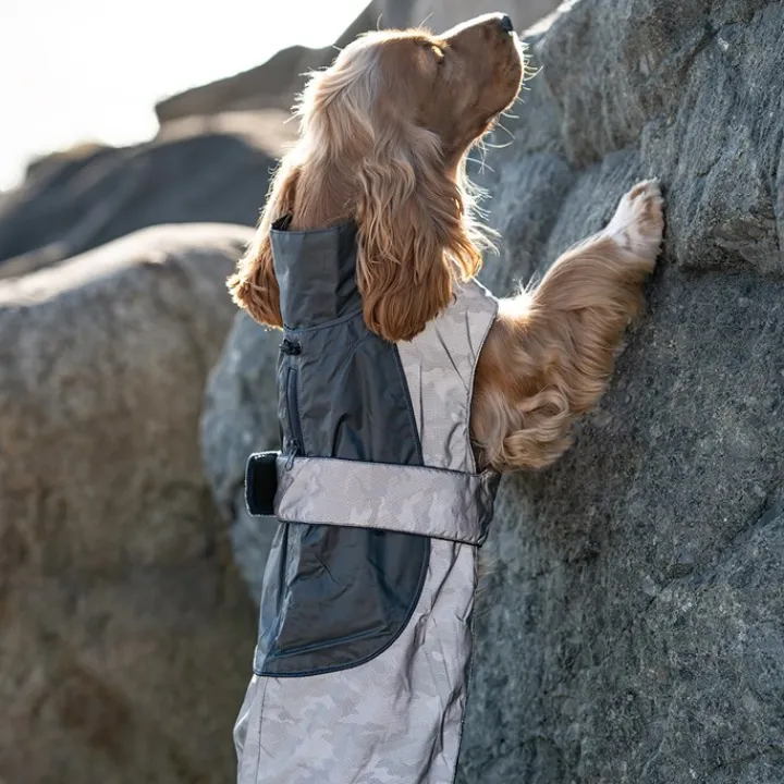 Great & Small Active Reflective Camouflage Dog Raincoat Discount