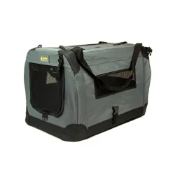 Great & Small Active Soft Pet Crate Grey Clearance
