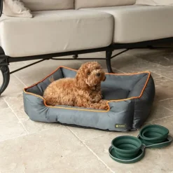 Great & Small Active Teflon Coated Lounge Dog Bed New