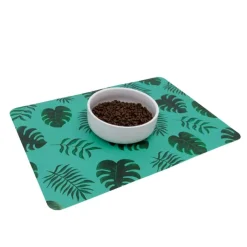 Great & Small Basic Food Pet Mat Palm Leaf New