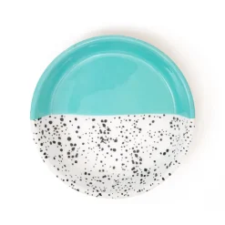 Great & Small Blue Speckle Cat Food Dish Discount