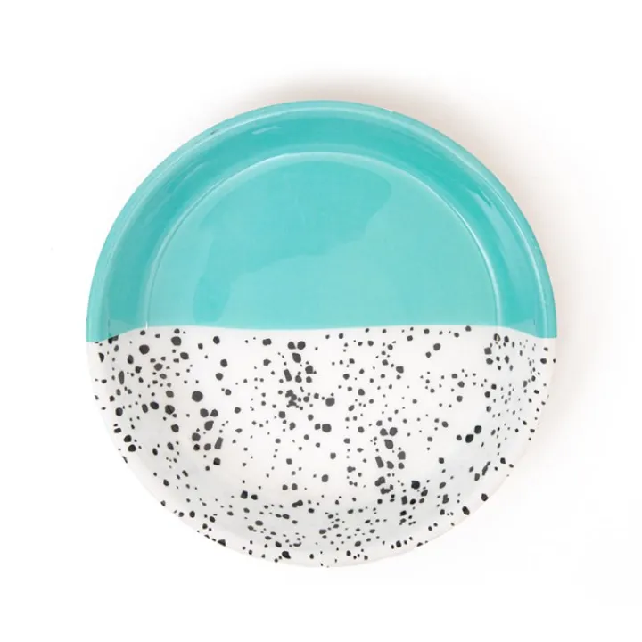Great & Small Blue Speckle Cat Food Dish Discount