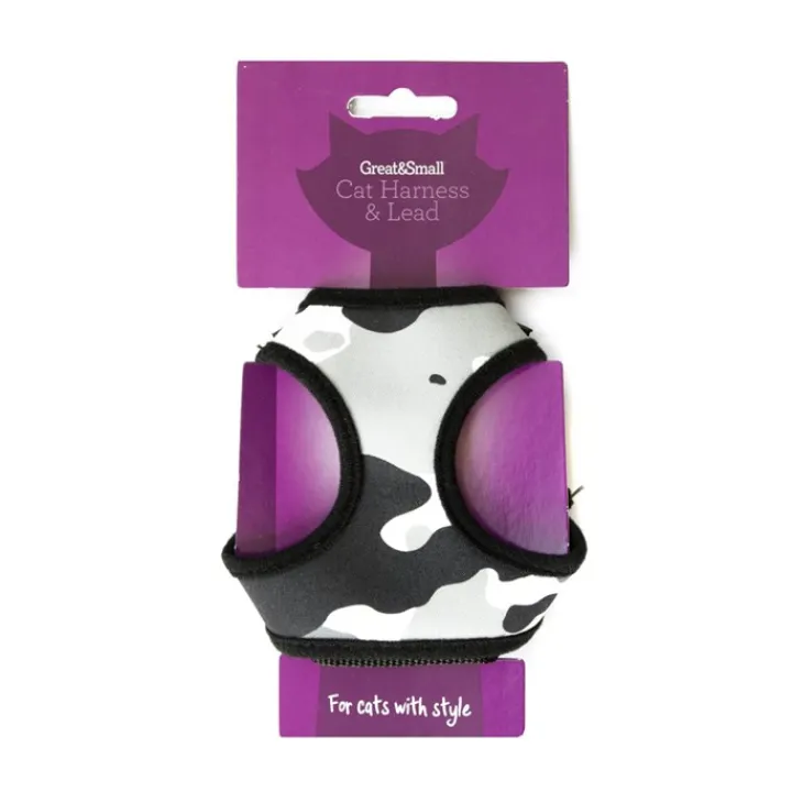 Great & Small Cat Harness Black Camo Discount