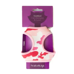 Great & Small Cat Harness Pink Camo Best