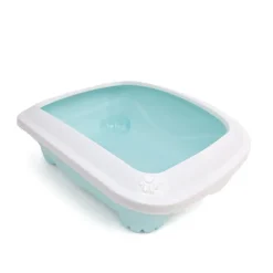 Great & Small Cat Litter Tray with Rim Sky Blue New