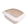 Great & Small Cat Litter Tray with Rim Stone Beige Outlet