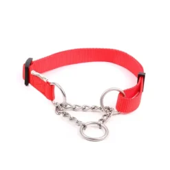 Great & Small Classic Combi Dog Collar Red Sale