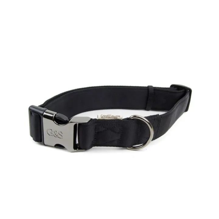 Great & Small Classic Large Cushion Dog Collar Black Online