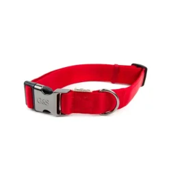 Great & Small Classic Large Cushion Dog Collar Red Fashion