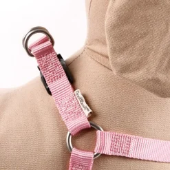 Great & Small Classic Plain Dog Harness Pink Fashion