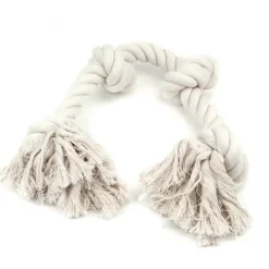 Great & Small Cotton Rope Bone 4 Knots Dog Toy Hot