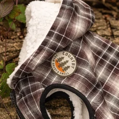 Great & Small Country Brown Check Gilet Dog Coat Hot