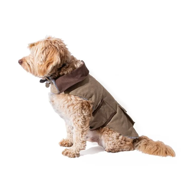 Great & Small Country Brown Canvas Coat Discount