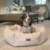 Great & Small Country Deluxe Cream Hexagon Dog Bed Sale