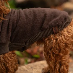 Great & Small Country Fleece Jumper Brown Dog Coat New