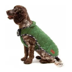 Great & Small Country Quilted Dog Coat Plaid/Green New